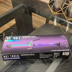 Hot Tools Professional Rainbow Gold 1”Curling Iron - Vibrant Purple